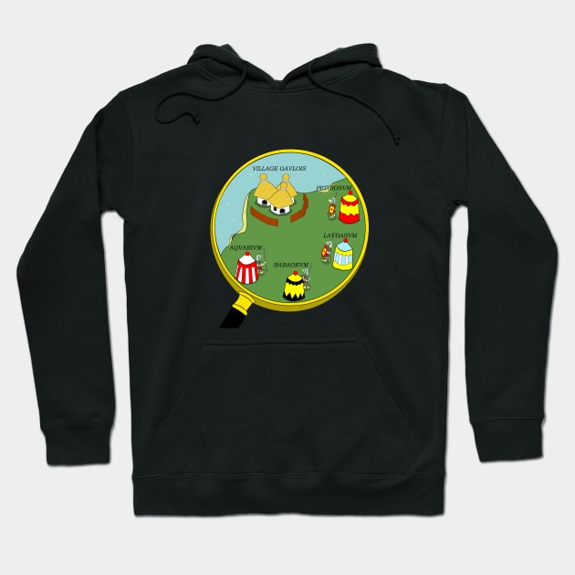 asterix and obelix magnifying glass + name Hoodie by Stinos